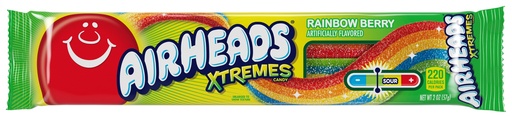 [503822] AirHeads Xtreme Sour Belts Rainbow Berry 57 g