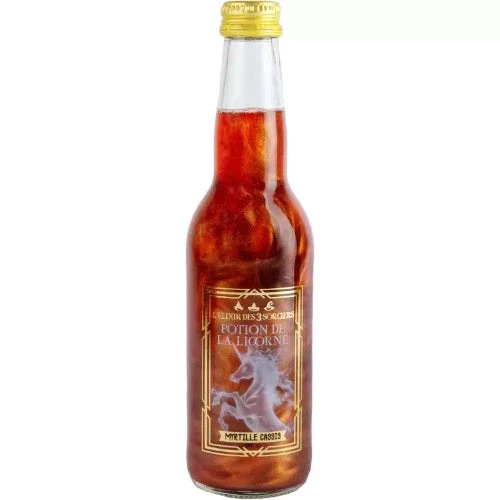 [503843] L'Elixir Des 3 Sorciers Potion De La Licorne Myrtille Cassis 330 ml