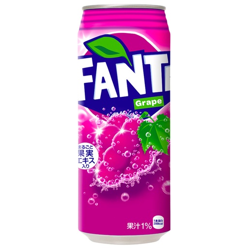 [1003] Fanta Grape 500 ml CAN Japan