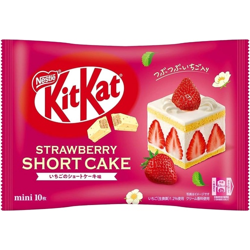 [SS000034] Nestle Kit Kat Mini Short Cake Strawberry 116 g