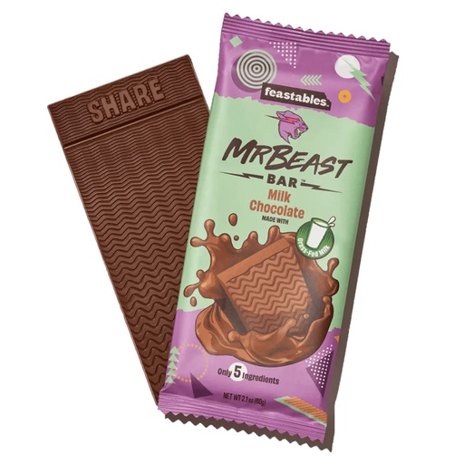 [SS000091] Mr Beast Feastables Milk Chocolate 60g