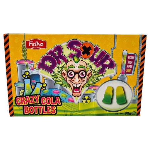 [SS000473] Dr. Sour Crazy Cola Bottles 90 g