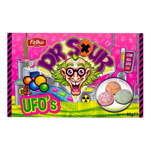 [SS000474] Dr. Sour Ufo's 80 g