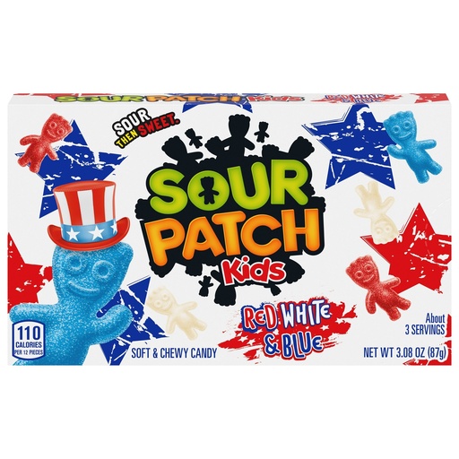 [SS000517] Sour Patch Kids Red, White & Blue Theaterbox 87gr