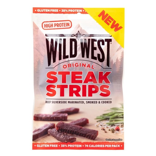 [SS000532] Wild West Original Steak Strips 25g