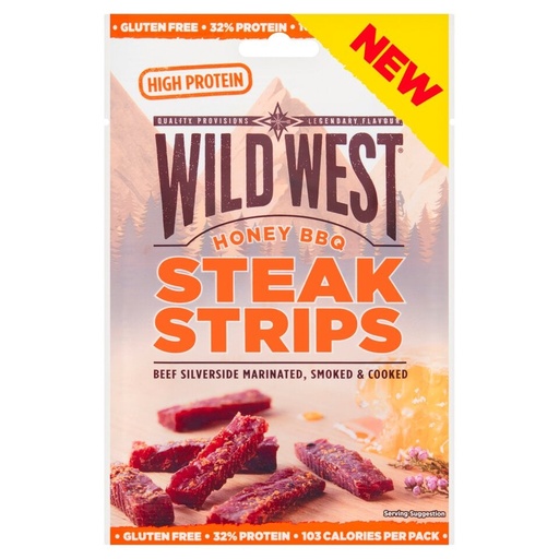 [SS000533] Wild West Honey BBQ Beef Jerky 25g