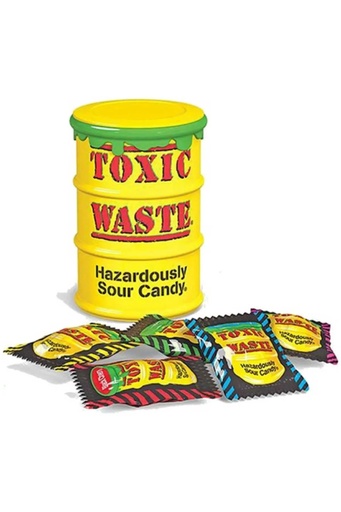 [503622] Toxic Waste Yellow Sour Candy Drum  42 G