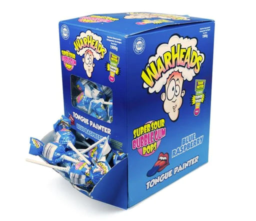 [503547] Warheads Blue Rasberry Bubblegum Pop 21 Gr