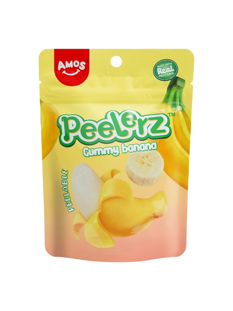 [SS001488 25214] Amos Peelerz Gummy Banana Candy 65 g