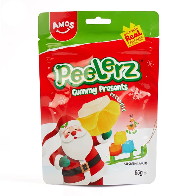 [SS002009] Amos Peelerz Gummy Christmas Presents 65 g