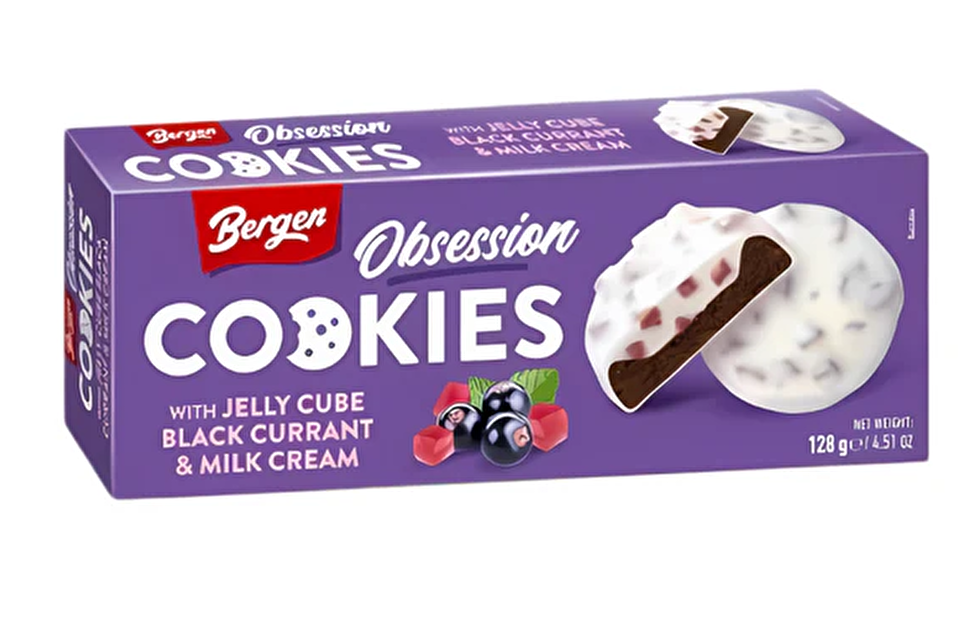 [SS002024] Bergen Cookies Jelly Cube Black Currant & Milk Cream 128 g