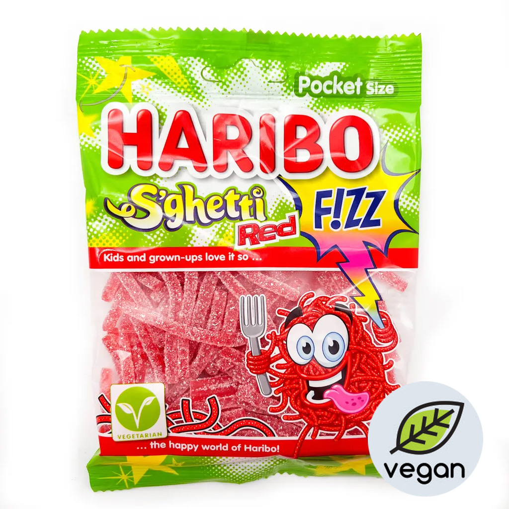 Haribo S'ghetti Red Fizz Vegan 70 g