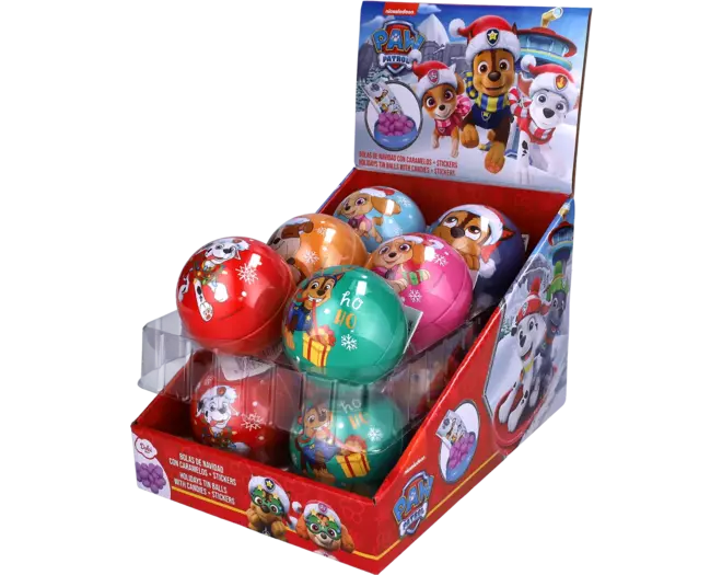[SS001982] Paw Patrol Christmas  Ball With Candy 5 g