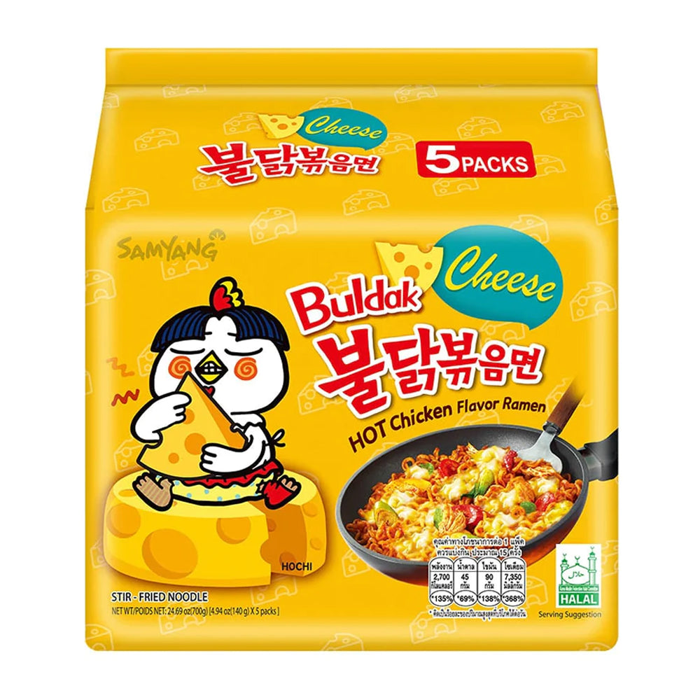 [502501] Samyang Buldak Ramen Chicken Cheese Halal 5 x 140 g