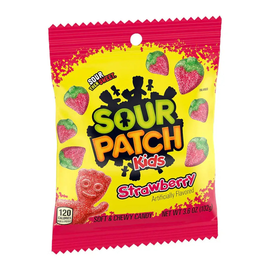 [SS000539 7916 1640] Sour Patch Kids Strawberry 102 g