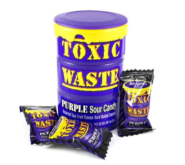 [503621 5448] Toxic Waste Purple Sour Candy Drum 42 g