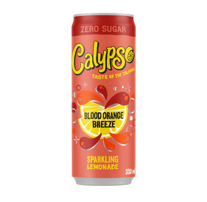 Calypso Sparkling Lemonade Blood Orange Breeze Zero Sugar 330ml