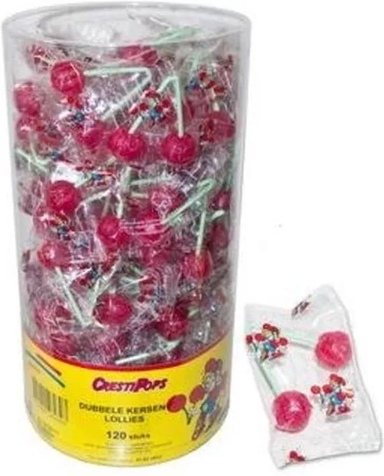 [SS002271] Crest Dubbele Kersen lollies 13,5 gr