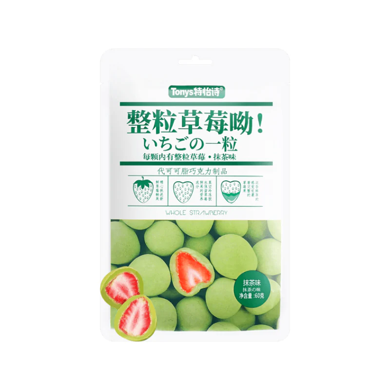 Tonys Whole Strawberry Matcha Flavor 60g