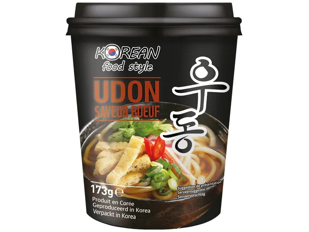 [SS002462] Udon Korean Style Ramen précuits au bœuf 173 g