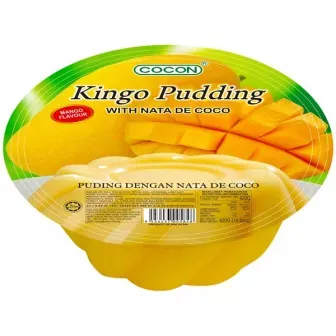 Kingo Pudding Mangue avec Nata de Coco 420 GR