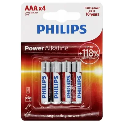 [SS002513] Philips Pile Alcaline AAA LR03 Powerlife