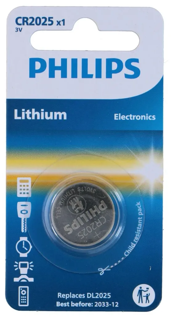 [SS002515] Philips Pile Bouton Lithium CR2025 3V