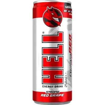 [SS002544] HELL RED GRAPE ENERGY DRINK 250 ml x 24