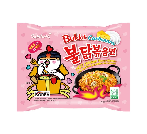 Samyang Hot Chicken Ramen Carbonara Rose 10 x 130 g