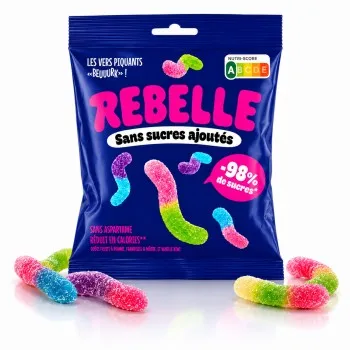 Rebelle Worms acidulés 50 gr