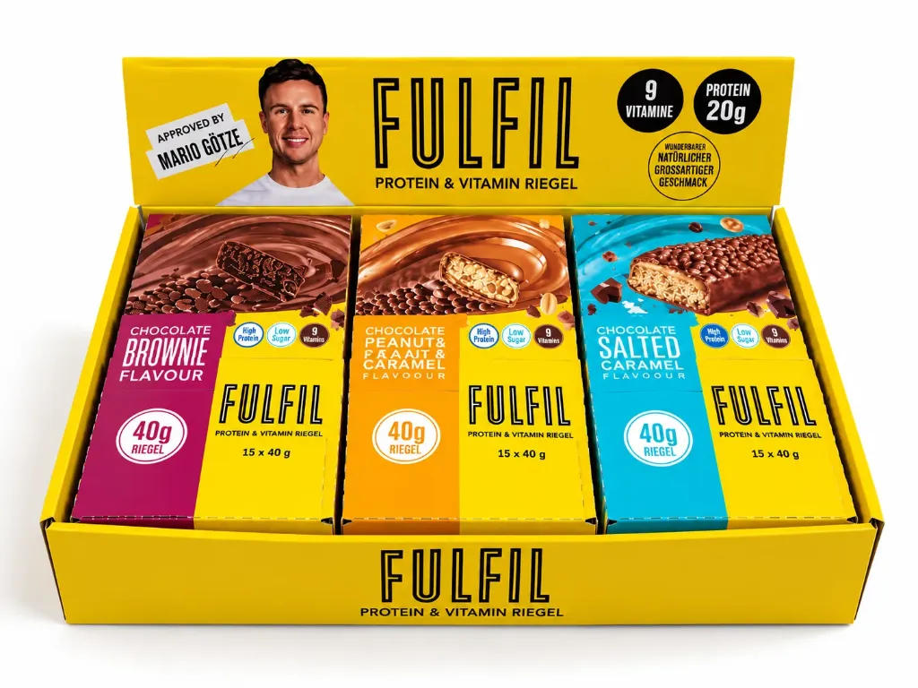 [SS008989] Fulfil Proteiné Assortiment - Brownie - Peanut & Caramel - Chocolat Salted Caramel 3 × 15 pièces