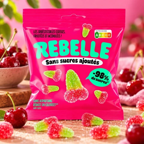 Rebelle Cerise Acidulés 50 gr