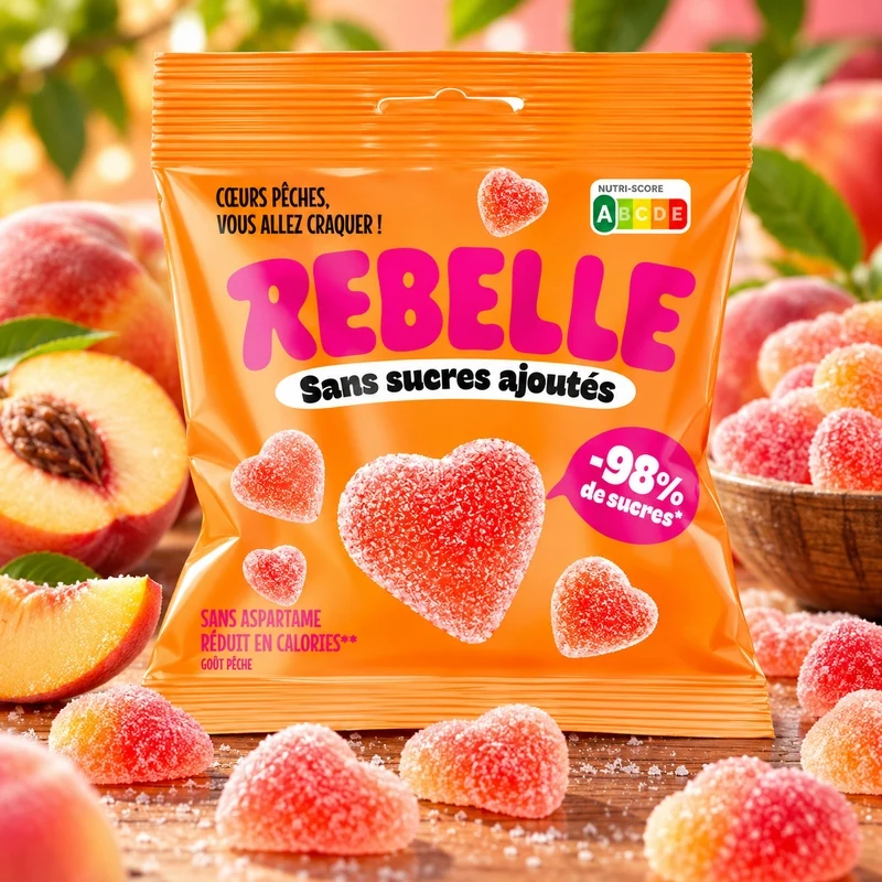 [SS002771 68003] Rebelle Coeur Pêche 50 gr