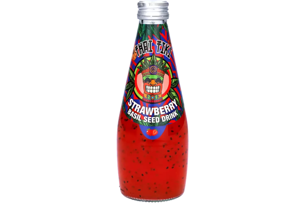Thai Tiki Basil Seed Drink Strawberry 290 ml
