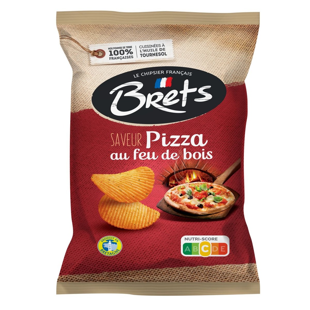 Bret's ondulées Pizza au Feu de Bois 125 g