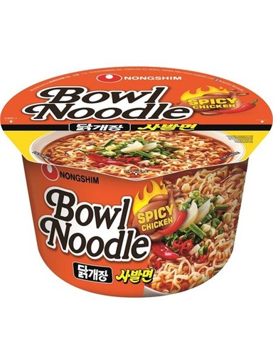 [SS001058] Nongshim Instant Bowl Noodle Spicy Chicken 100 g
