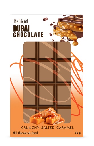 [SS001296] The Original Dubai Chocolate Crunchy Caramel Kadayif and Salted Caramel 75 g
