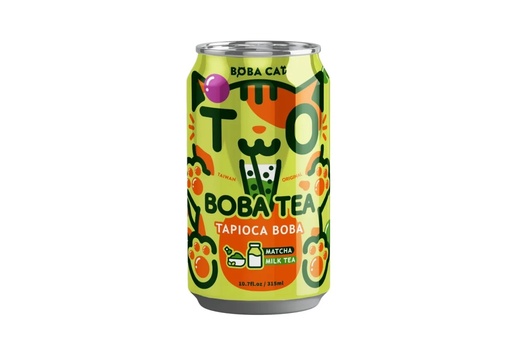 [SS001356] Boba Cat Matcha Boba Milk Tea 315 ml