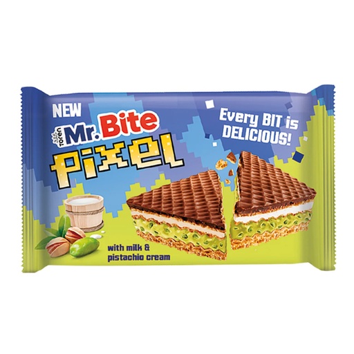 [SS001543] Mr. Bite Pixel With Milk & Pistachio Cream 10x28 g