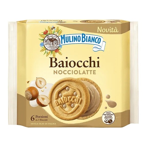 [SS001607] Mulino Bianco Baiocchi Nocc Latte 168 g