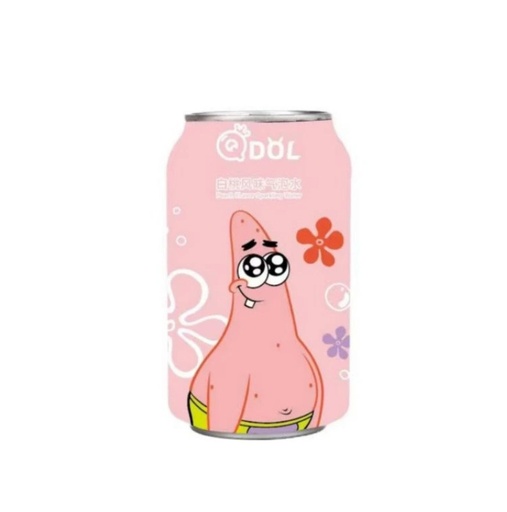 [SS001662] QDOL Spongebob Squarepants Peach Flavor Soda 330 ml