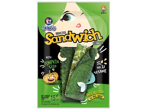 [SS001689] Seaweed Sandwich Snack Pumpkin/Sesame 15 g