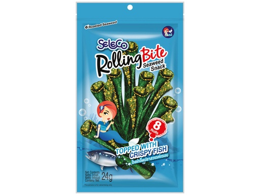 [SS001691] Seaweed Snack Roll with Fish 24 g