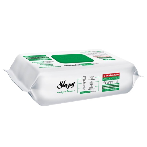 [SS001820] Sleepy Easy Clean Surface Cleaning Towel White Soap 100 Pack