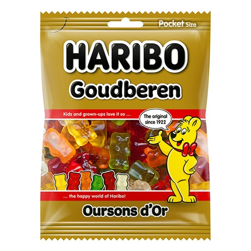 [SS001844] Haribo Goudberen - 28 x 75 gr