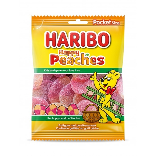 [SS001849] Haribo Happy Peaches - 28 x 75 gr