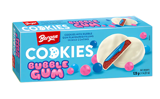 [SS002019] Bergen bubble Gum Cookies 128g