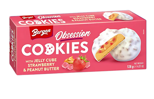 [SS002025] Bergen Cookies Jelly Cube Black Currant & Milk Cream 128 g
